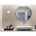 thumbnail image 2 of Mimi six inch dual flush mount and bath sconce in chrome with frosted glass, 2 of 5
