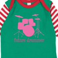 thumbnail image 4 of Inktastic Future Drummer Girls Girls Long Sleeve Baby Bodysuit, 4 of 5