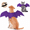 Purple, variant on Cat Dog Halloween Bat Wings Harness, Pet Halloween Costumes Purple Felt Bat Chest Vest, Felt Cats Dog Halloween Costumes for Halloween Party Decor (Purple)