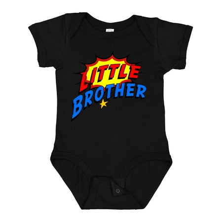 

Inktastic Little Brother Superhero Gift Baby Boy Bodysuit