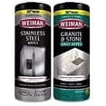 thumbnail image 2 of Weiman Stainless Steel Wipes and Granite Wipes (30 Count Each) - Keep Appliances Shining Bright and Protect Countertops with the pH Neutral Formula, 2 of 2