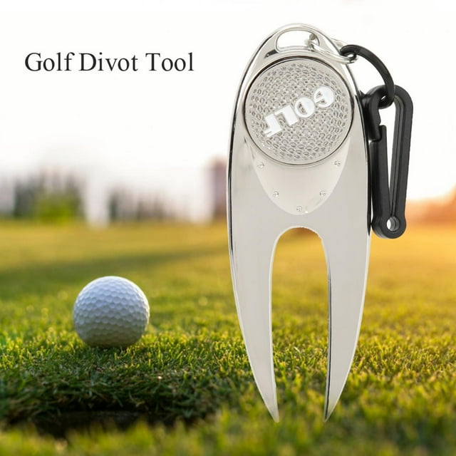 Wchiuoe Anti-skid Metal Divot Tool, Divot Tool, Quality Portable 30g 8x3cm For Clubs Course Beginners Golfers Lovers