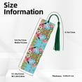 thumbnail image 3 of Kdxio Tropical Jungle Flamingo Print Metal Tassel Bookmarks,Perfect Gift for Art Lovers and Bookworms Metal Bookmarks for Women, 3 of 8