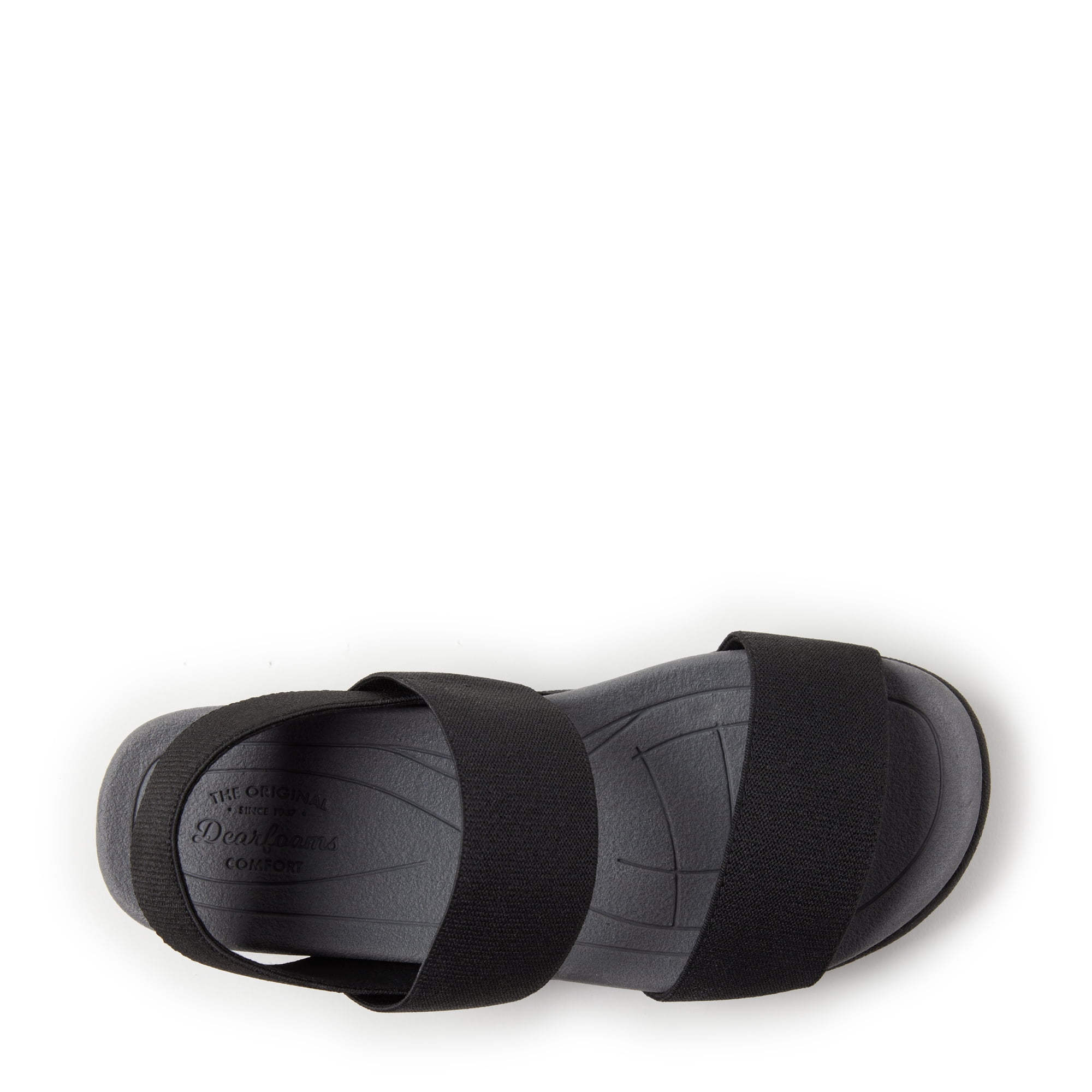 Dearfoams Women's Sloane Low Foam Back Strap Sandal
