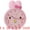 Pink, variant on Unique Bargains 1pc Cute Bunny Face 3D Rabbit Wall Clock 13" x 10" x 1.5" Pink