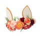 thumbnail image 2 of Diadema con corona de flores y orejas de conejo creativas, accesorio decorativo de Pascua para niños Estilo A, 2 of 9