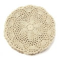 thumbnail image 7 of 12Pcs Vintage Cotton Mat Round Hand Crocheted Lace Doilies Flower Coasters Lot Household Table Decorative Crafts Accessories, 7 of 7