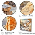thumbnail image 3 of Designart "Scenic Winter View Of The Canyon" Canyon Floater Framed Wall Art Living Room, 3 of 5