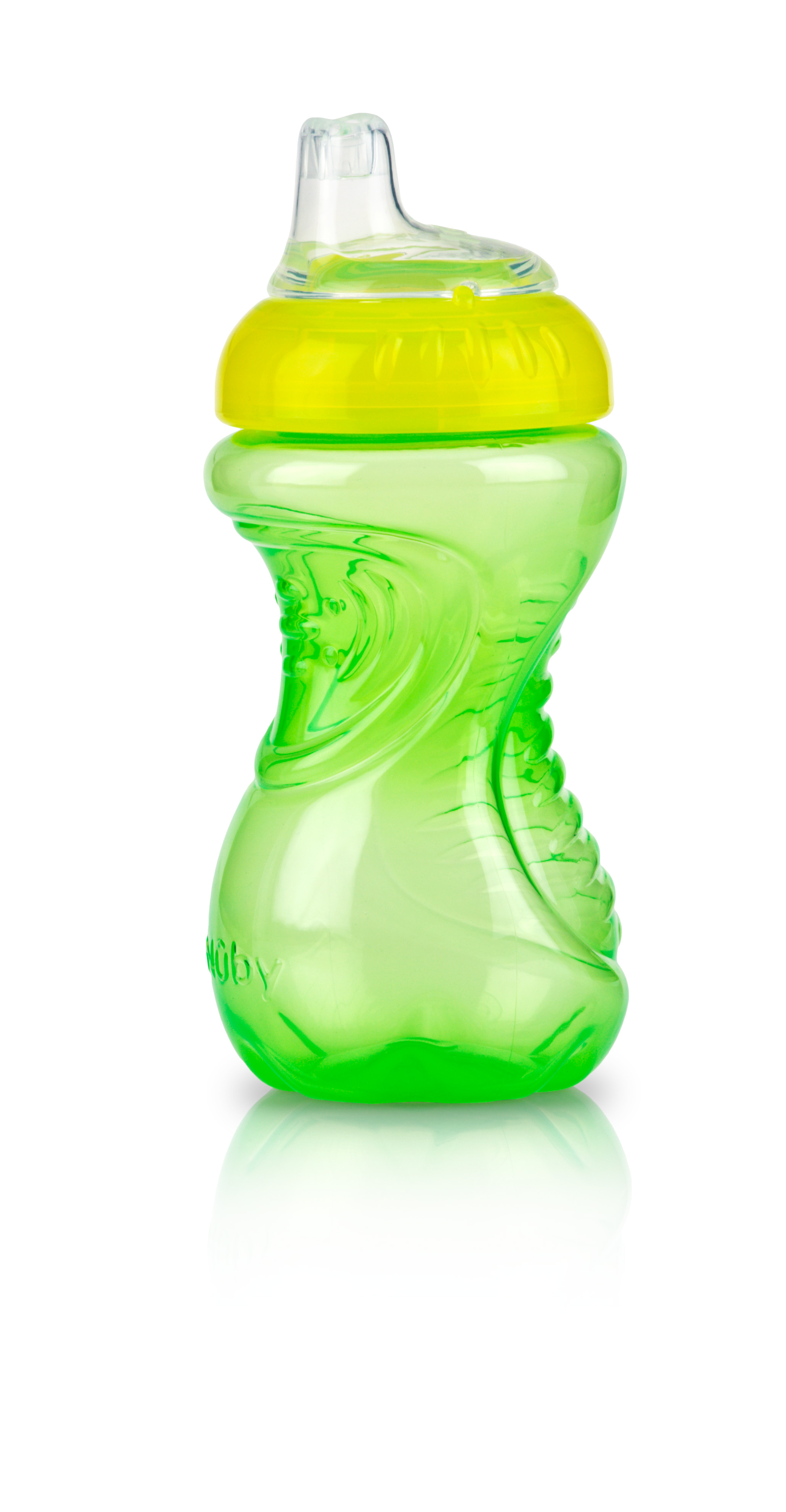 Nuby No-Spill Easy Grip Soft Spout Sippy Cup 10oz, 3-Pack photo 4