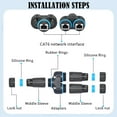 thumbnail image 3 of Weatherproof RJ45 8P8C CAT6 Ethernet Connector Female to Female Coupler Secure, 3 of 10