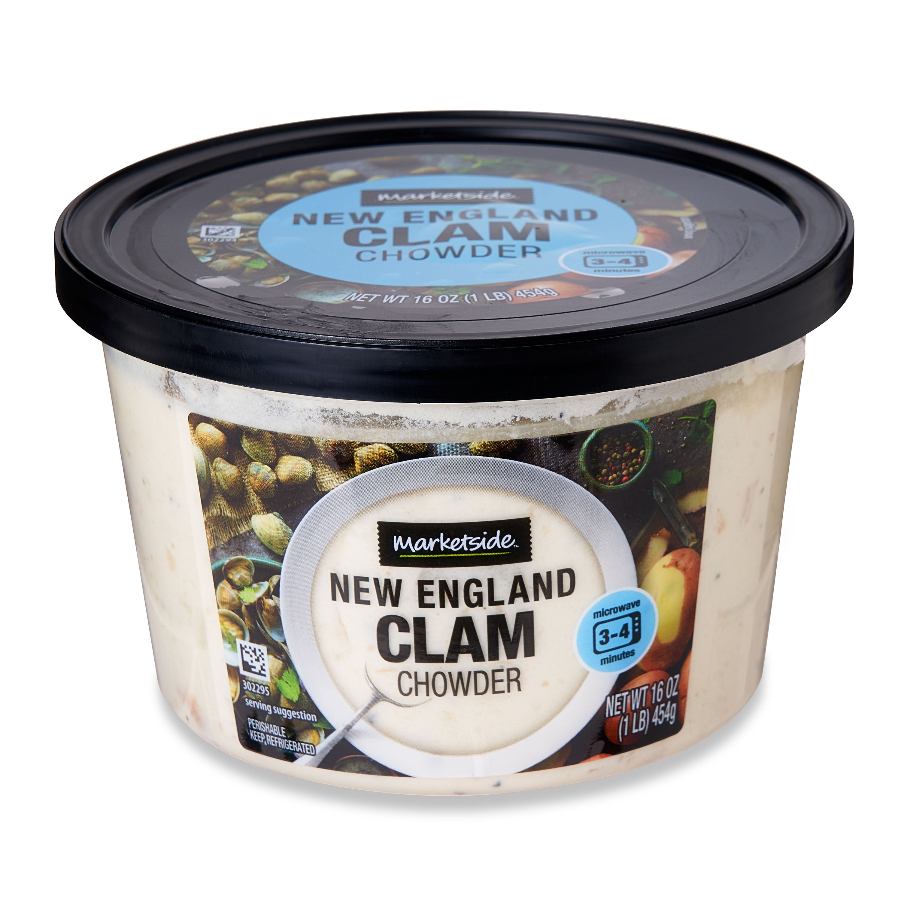Marketside New England Clam Chowder - Fresh Deli Soup, 16 oz Cup