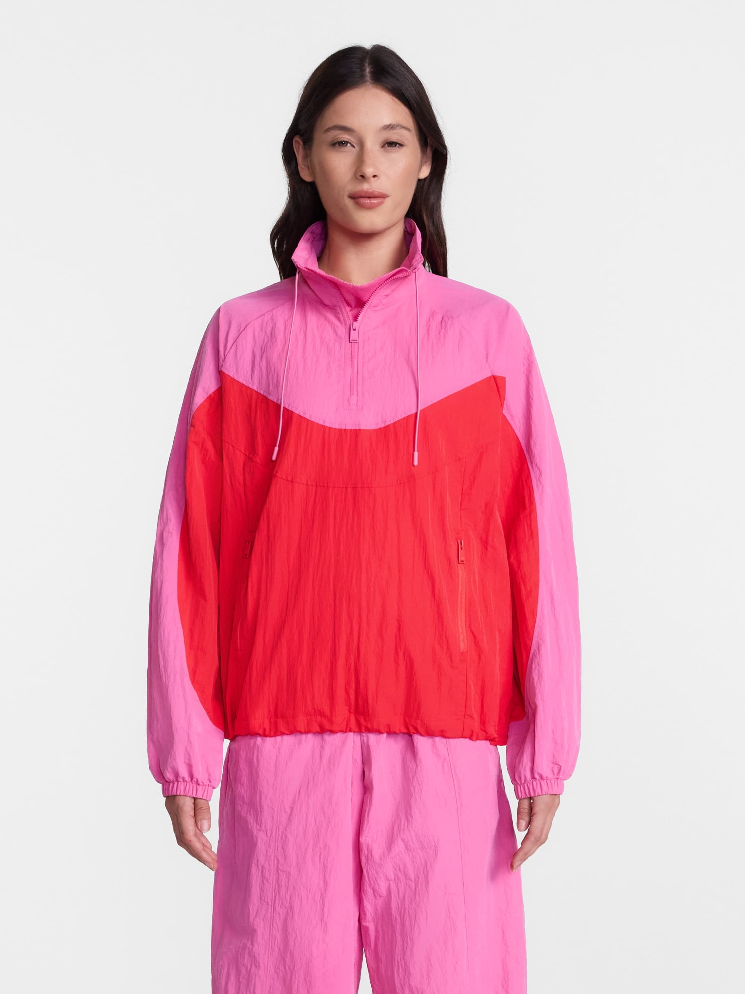 Avia Women's Colorblocked Pullover Nylon Jacket, Sizes XS-XL
