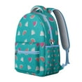 thumbnail image 2 of Lightweight school bag for daily use compact travel backpack with summer fruit watermelon print cute small backpack for school, 2 of 6