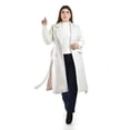 thumbnail image 4 of Chaleco largo con cinto Roman Fashion /Tallas Extras, 3018 (Hueso) beige 38, 4 of 6