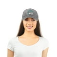 thumbnail image 2 of DALIX Womens Happy Camper Hat Soft Cotton Camping Caps in Washed Black - Teal, 2 of 6