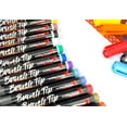 20 Brush Tip Acrylic Paint Pens, Classic and Metallic Color Combination
