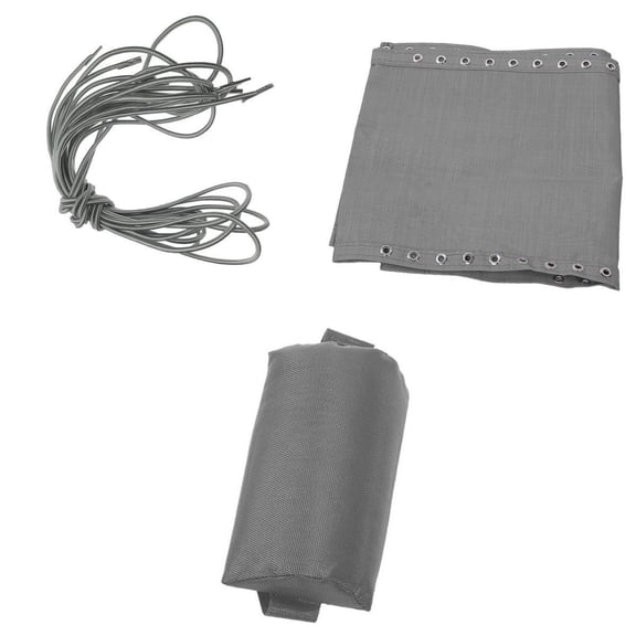 Recliner Gray Replacement Cloth For s With Ready Made Pouch Holes 63x17inch, Including 4 Laces And 1 Head Rest Pillow