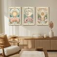 thumbnail image 4 of 3 Pcs Vintage Tarot Astrology Canvas Wall Art Sun and Moon star Wall Decor Pictures Celestial Poster Prints for Living Room Bedroom Kitchen Office Cafe Bar Dormitory Hallway Home Decoration, 4 of 6
