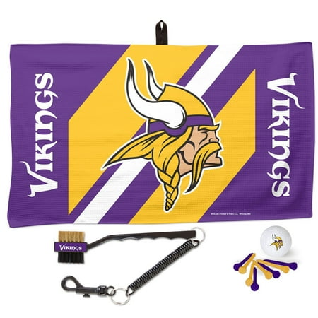 - Minnesota Vikings WinCraft Waffle Towel Golf Gift Set - No Size