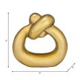 thumbnail image 4 of Home Decor and Bathroom Decor Twist Statue - Modern Shelf Accent and Office Styling Piece for Living Room Styling - Decorative Sculpture Ornament for Coffee Table or Room Display - 9", Gold, 4 of 11