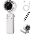 thumbnail image 1 of Regularlyk Portable Handheld Turbo Fan, N607 Handheld Turbo Fan, 5 Gear Portable Handhelds Fans, Foldable USB Rechargeable HandheldFan for Outdoor Activities, Travel, Working (White Set), 1 of 7