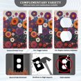 thumbnail image 3 of Yayeee Toggle Light Switch Wall Plate 1-Gang 4.5"x2.7" Home Decorative Outlet Cover, Purple Flowers, 3 of 7