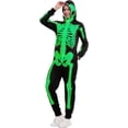 thumbnail image 7 of Joyfy Women's Adult Skeleton Costume, Glow-in-the-Dark Zippered Hoodie Skeleton Costume, Suitable for Halloween Dress-up Party, 7 of 7