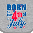 thumbnail image 4 of Inktastic Born on the 4th of July Boys or Girls Baby Bib, 4 of 4