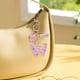 thumbnail image 1 of Carteras para las Mujeres Llavero de la Carta Inicial, Borla de las Señoras, Llavero de Coche Lindo Púrpura, Cartera, Mochila Mochila para las Mujeres, 1 of 4