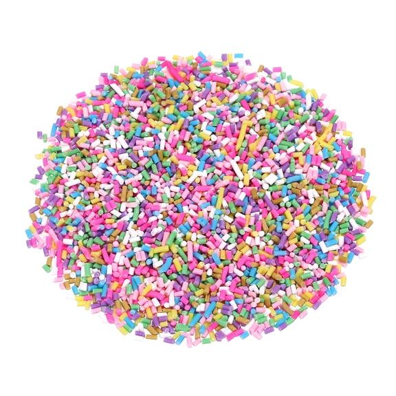 Uxcell Fake Sprinkles 6 Set Short-Style Granules 1 Polymer Clay Slices for Nail Art DIY Crafts Multicolored