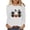 White, variant on Xdegoge Womens Halloween Cat And Ghost Graphic T-Shirts Long Sleeve Cute Pumpkin Print Crewneck Tops Casual Loose Fit Fall Holiday Pullover Tees Shirts for Ladies