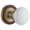 Gold, variant on Grandeur 821896 Newport Solid Brass Rose Single Dummy Door Knob - Chrome