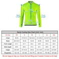 thumbnail image 4 of Santic Striped Mens Cycling Jersey Long Sleeve Bicycle Shirt Bike Jersey for Cyclist Green,M, 4 of 7