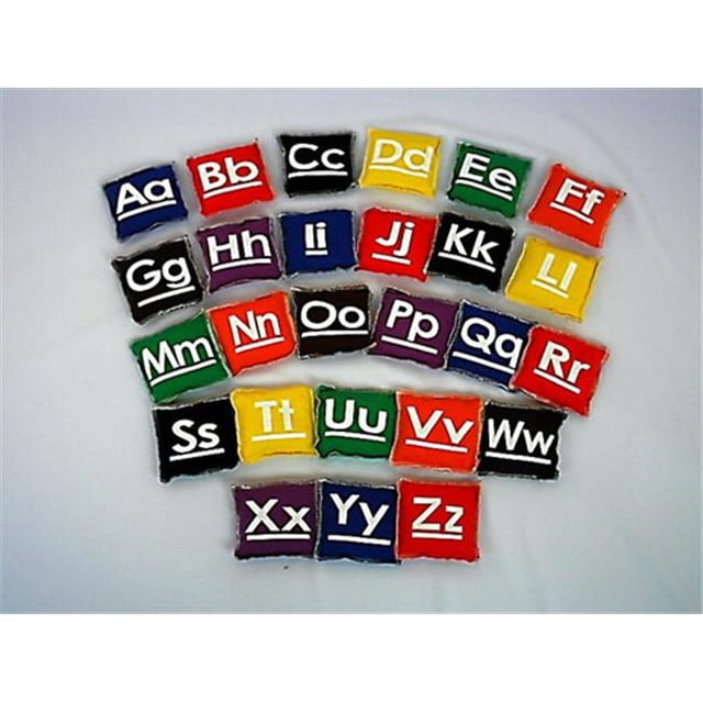 Everrich EVC-0012 Sacs de Haricots Alphabétiques 5 x 5 Pouces - Ensemble de 26