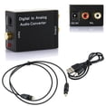 thumbnail image 4 of Convertidor Audio Digital Fibra Óptica/coaxial A Analógico R/L Audio Digital SPDIF A Analógico + Cable USB + Cable Fibra Óptica, 4 of 9