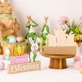 thumbnail image 3 of 2Pcs Happy Easter Letters Spring Wooden Ornaments Home Decor Diy Crafts Desktop Decorations, 3 of 6