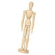 thumbnail image 3 of Maniquí de madera para artistas, animador con soporte, figura humana de oficina, cuerpo flexible 32 cm x 75 cm, 3 of 9