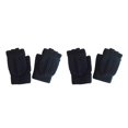 thumbnail image 2 of Soidarity 1 par de guantes de punto para invierno al aire libre, senderismo, camping, cálidos mitones de algodón sin dedos azul oscuro 2piezas Soidarity CBP138931, 2 of 6