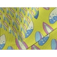 thumbnail image 4 of Ambesonne Surfboard Quilted Bedspread Set 3 Pcs, Summertime Hobby, Queen Size, Yellow Pink Blue, 4 of 5