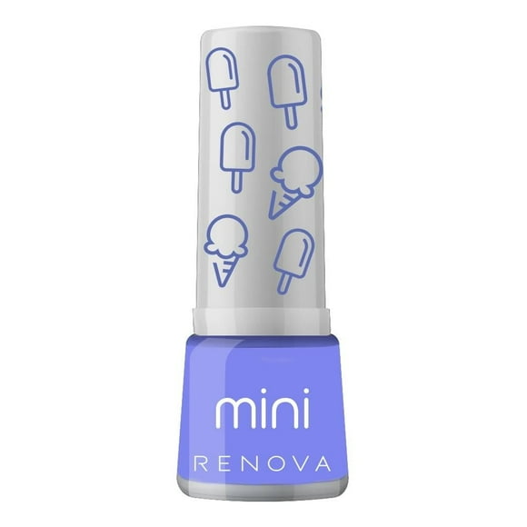 Esmalte para uñas Renova mini Adele azul violeta claro 7.7 ml