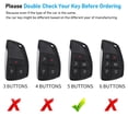 thumbnail image 2 of 5-Button Key Case with Full Protection – Metal Shell & Carbon Fiber Silicone Cover Fits 2022-2024 Chevy Silverado 1500, GMC Sierra 1500, Yukon, 2 of 7