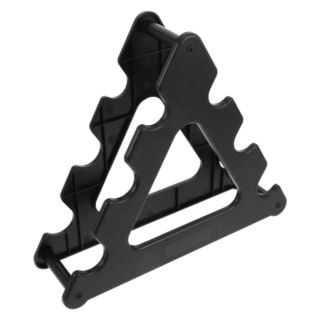 Luxshiny Dumb Bell Rack Black PP Heavy Duty Storage Solution for Seasoned Athletes 1 Pair