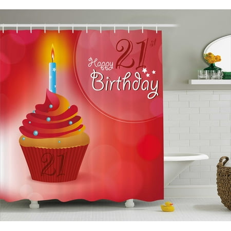 21st birthday decorations shower curtain abstract sun beams