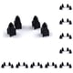 thumbnail image 2 of Speravity 4 piezas tapas de vástago de válvula de neumático accesorios de cubierta universales componentes modificados vehículos rueda cubierta de aire Negro 10piezas, 2 of 6