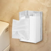 Wall Mounted Tissue Dispenser Storage Box for Bathroom Kitchen Office