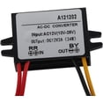thumbnail image 2 of HUGFEGWE Convertisseur C.a. 10-28 V vers C.c. 12 V, Convertisseur C.a. vers C.c., Module d'Alimentation à Abaissement C.a-C., avec Boîtier en Plastique Ignifuge, pour Écran de Voiture, Moniteur Caméra, Ventilateur, Pompe à Eau (5 A), 2 of 9