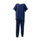 thumbnail image 3 of Conjunto médico femenino, ropa de trabajo, traje de trabajo, Top profesional y pantalones de correr con Azul oscuro, 3 of 8