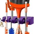 thumbnail image 4 of EGNMCR Wall Organizer With Adjustables Slots And Hooks Wall Mounted Tool And Brooms Holders Organization And Storage For The Kitchen And Garage Plastics Storage Rack, 4 of 6