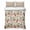 Beige, Brown, Multicolor, variant on Quilts King Size Bedding Set, Summer Beach Lightweight Quilted Comforter, Colorful Surfboard Swim Ring Palm Tree Soft Reversible Bedspread Coverlet with Pillow Covers for All Season, 96" x 106"