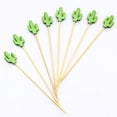 thumbnail image 6 of Farfi 100 Pcs Food Picks Disposable Bamboo No Harm Cactus Shape Salad Sticks for Banquet (Type A,12cm), 6 of 13